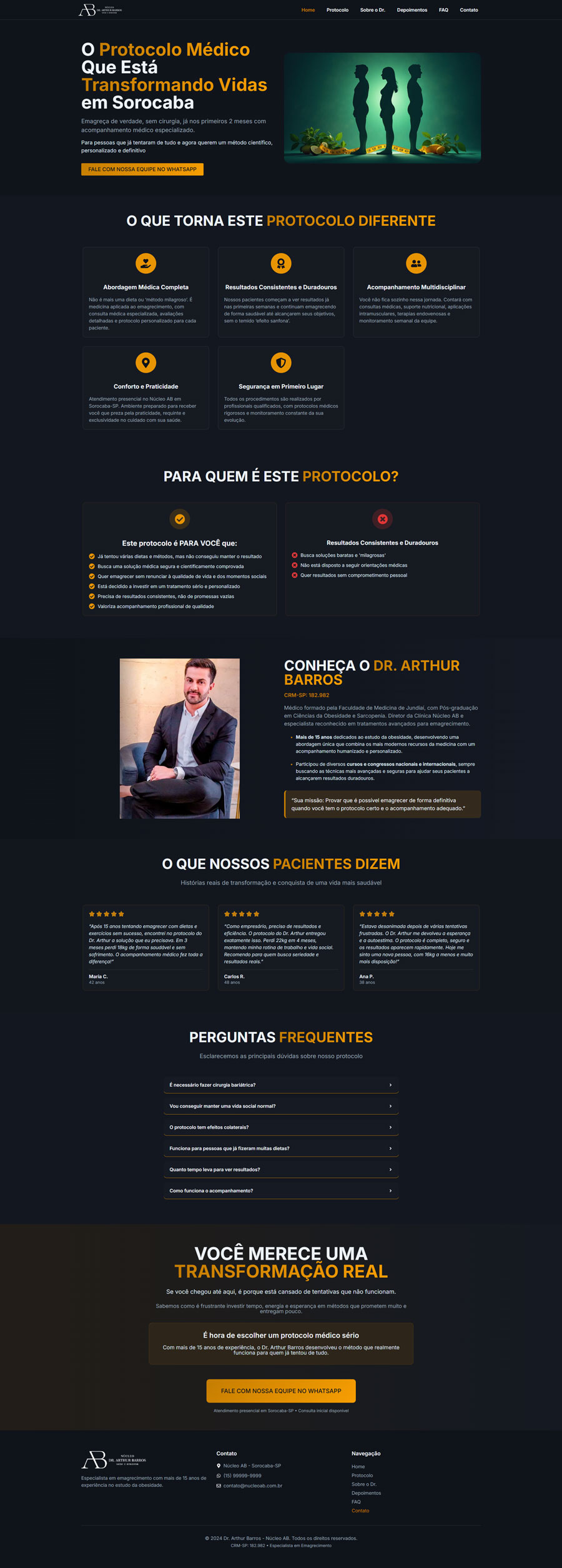 jabes davi cabral site landing page nucleo ab
