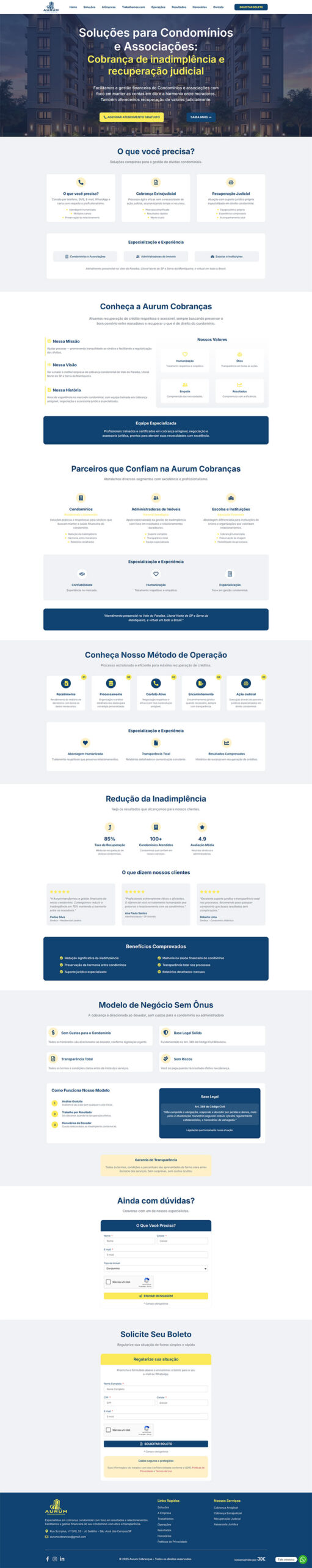 jabes davi cabral site one page aurum cobrancas scaled